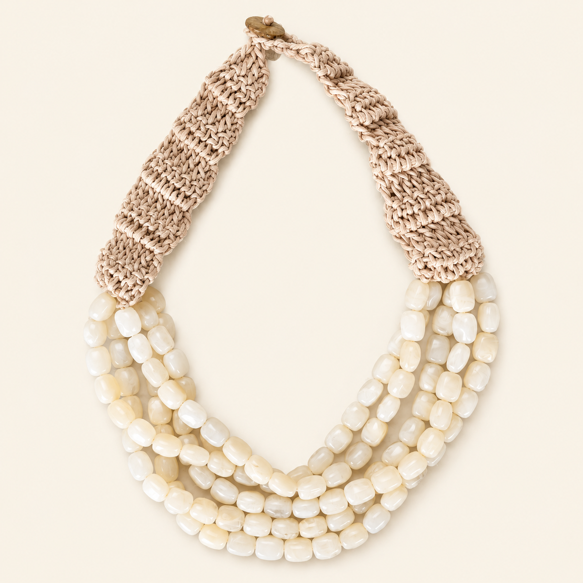 Beaded strands necklace