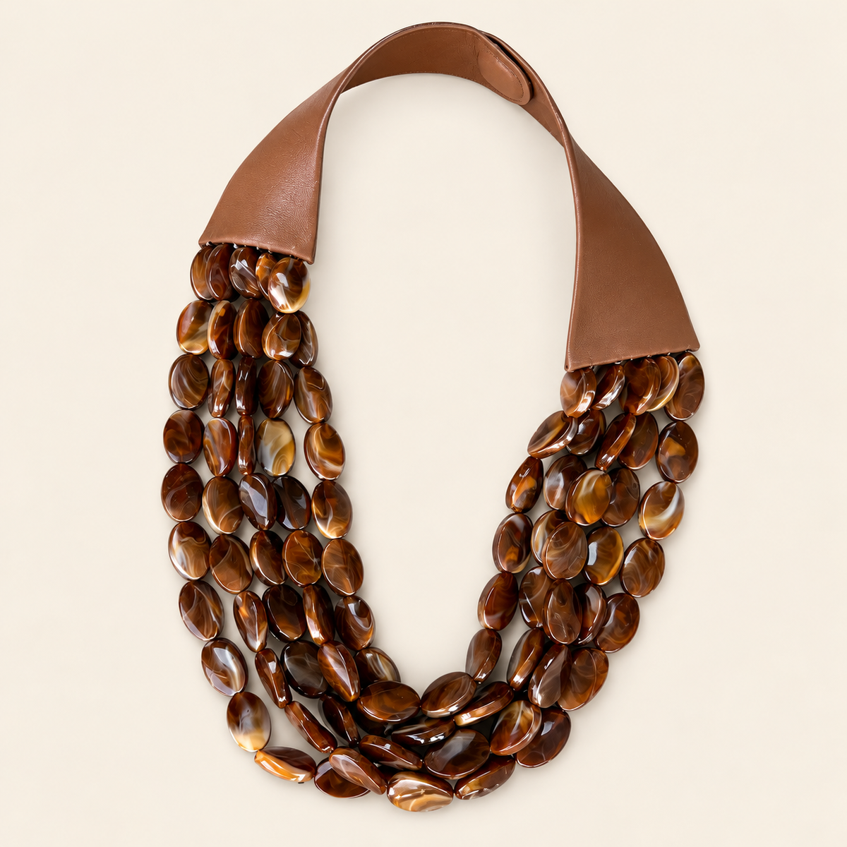 Beaded strands necklace